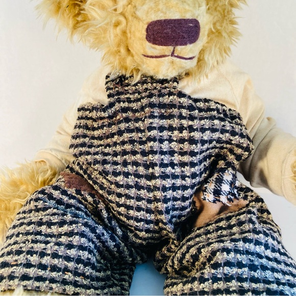 Vintage Lonnie St. Martin Homespun Collection 1998 Teddy Bear "Sam" Collectible - Picture 12 of 16